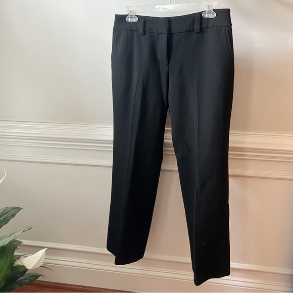 Ann Taylor LOFT Black High Rise Julie Flared Trouser Pant, 6 Petite. - Picture 8 of 9